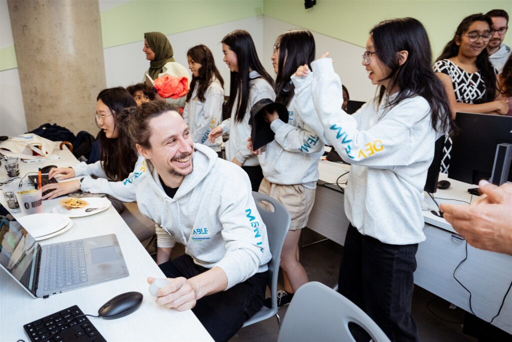 Reflector Senior Game Designer Yoan Le Souder partakes in a Gameable workshop.